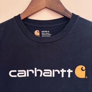 Carhartt| Kids Classic Logo Black Cotton T-shirt TEE Sz S(8-10) Casual Comfy
